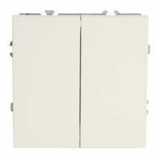 Переключатель перекрестный 2-клавишный (механизм), STEKKER, 250В, 10А, серия Эмили, RSW10-5111-01, белый фарфор, soft touch 50162