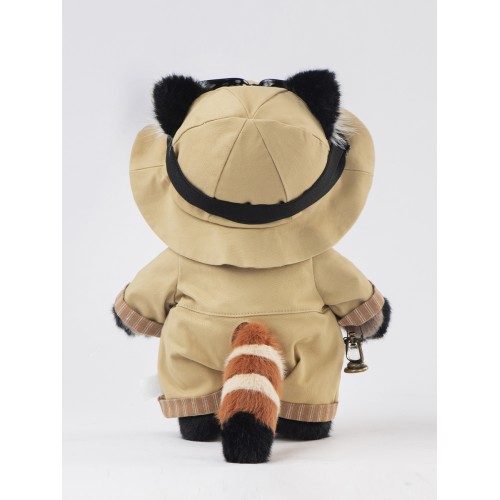 Авторская мягкая игрушка Lina Красная панда Исследователь длинношёрстная M (±30 см) крас-кор цвет в одежде исследователя Авторская мягкая игрушка Lina Красная панда Исследователь длинношёрстная M (±30 см) крас-кор цвет в одежде исследователя