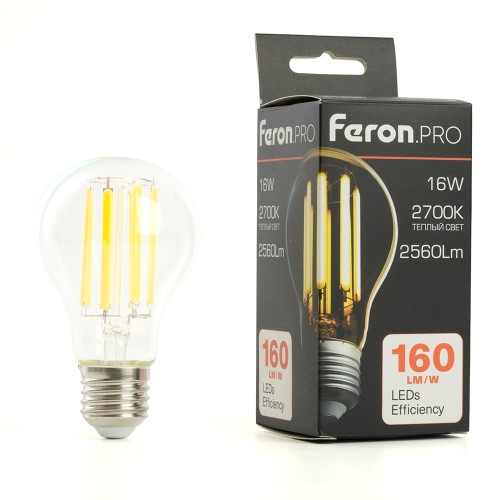 Лампа светодиодная FeronPRO LB-1116 Шар E27 2560LM 16W 175-265V 2700K