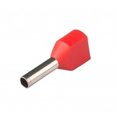 LD406-1010 Наконечник штыревой втулочный изолированный НШВИ(2) 1,0-10 (упаковка 100 шт) STEKKER 50386