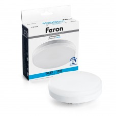 Лампа светодиодная диммируемая Feron LB-456 GX53 12W 230V 6400K 51066 Лампа светодиодная диммируемая Feron LB-456 GX53 12W 230V 6400K 51066