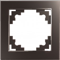 Рамка 1-местная, стекло, STEKKER ,GFR00-7001-04,  серия Катрин, шоколад 39535 Рамка 1-местная, стекло, STEKKER ,GFR00-7001-04,  серия Катрин, шоколад 39535