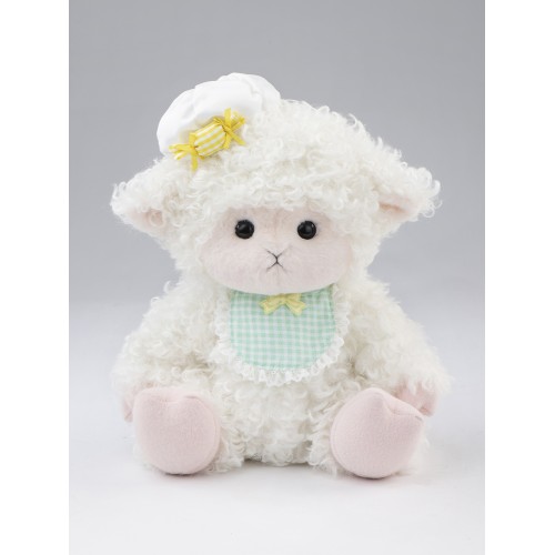 Авторская мягкая игрушка Lina Овечка белая с розовым в костюме размер M (±30 см) Авторская мягкая игрушка Lina Овечка белая с розовым в костюме размер M (±30 см)