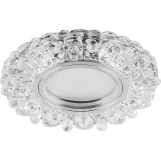 Светильник встраиваемый с белой LED подсветкой Feron CD926 потолочный MR16 G5.3 прозрачный Светильник встраиваемый с белой LED подсветкой Feron CD926 потолочный MR16 G5.3 прозрачный