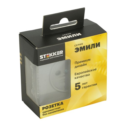 Розетка 1-местная с з/ш, б/з (механизм), СЗК, STEKKER, 250В, 16А, серия Эмили, RST16-5109-10ZK, платиново-серый, soft touch 50242 Розетка 1-местная с з/ш, б/з (механизм), СЗК, STEKKER, 250В, 16А, серия Эмили, RST16-5109-10ZK, платиново-серый, soft touch 50242