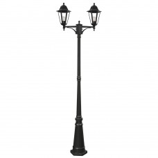 Светильник садово-парковый Feron 6214/PL6214 столб 2*100W E27 230V, черный 11078 Светильник садово-парковый Feron 6214/PL6214 столб 2*100W E27 230V, черный 11078