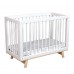 Кроватка для новорожденного Lillaland - модель Lilla Aria (НИК23) белая/дерево Кроватка для новорожденного Lillaland - модель Lilla Aria (НИК23) белая/дерево