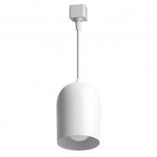 Светильник Feron AL197 трековый однофазный на шинопровод под лампу на подвесе E27, белый 48554 Светильник Feron AL197 трековый однофазный на шинопровод под лампу на подвесе E27, белый 48554