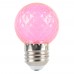 Лампа светодиодная Feron LB-385 Шарик розовый прозрачный E27 1W 230V 52177