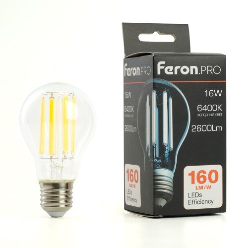 Лампа светодиодная FeronPRO LB-1116 Шар E27 2600LM 16W 175-265V 6400K