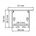 Профиль алюминиевый встраиваемый 