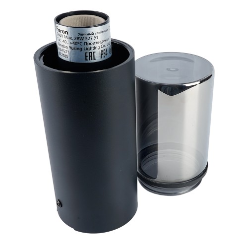 Светильник садово-парковый Feron DH1803, столб,  E27 230V, черный 51994 Светильник садово-парковый Feron DH1803, столб,  E27 230V, черный 51994