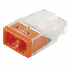 Клемма монтажная 2-проводная STEKKER  для 1-жильного проводника, LD2273-202 (5 штук в упаковке) 32412 Клемма монтажная 2-проводная STEKKER  для 1-жильного проводника, LD2273-202 (5 штук в упаковке) 32412