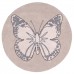 Ковер Lorena Canals бабочка винтажный бежевый 160D