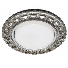 Светильник встраиваемый с белой LED подсветкой Feron CD4045 потолочный GX53 без лампы, серый, хром 41411 Светильник встраиваемый с белой LED подсветкой Feron CD4045 потолочный GX53 без лампы, серый, хром 41411