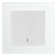 Переключатель 1-клавишный STEKKER  GLS10-7005-01, 250В, 10А, серия Катрин, белый 39244