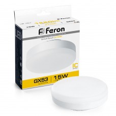 Лампа светодиодная Feron LB-454 GX53 15W 175-265V 2700K 25834 Лампа светодиодная Feron LB-454 GX53 15W 175-265V 2700K 25834