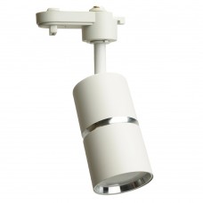 Светильник Feron AL178 трековый однофазный на шинопровод под лампу GU10, белый серебро 48702 Светильник Feron AL178 трековый однофазный на шинопровод под лампу GU10, белый серебро 48702