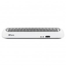 Светильник аккумуляторный, 30 LED AC/DC, белый, EL20 FERON 12901 Светильник аккумуляторный, 30 LED AC/DC, белый, EL20 FERON 12901