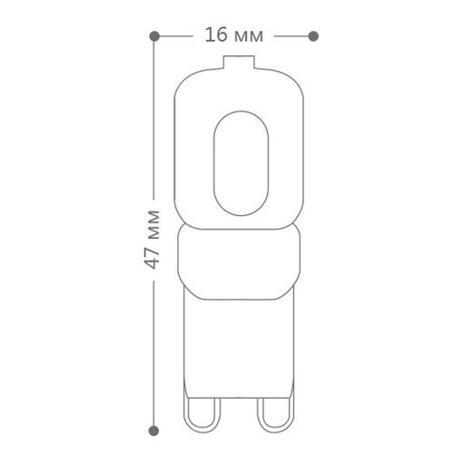 Лампа светодиодная Feron LB-430 G9 5W 6400K