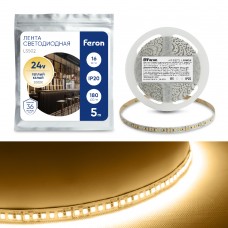 Светодиодная LED лента Feron LS502, 180SMD(2835)/м 16Вт/м 24V 5000*10*1.22мм 3000К IP20 41527 Светодиодная LED лента Feron LS502, 180SMD(2835)/м 16Вт/м 24V 5000*10*1.22мм 3000К IP20 41527