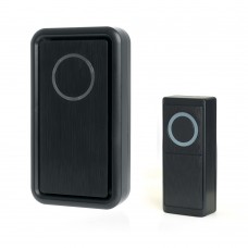 Звонок дверной беспроводной Feron E-379 Электрический 18 мелодий черный с питанием от батареек 41436 Звонок дверной беспроводной Feron E-379 Электрический 18 мелодий черный с питанием от батареек 41436