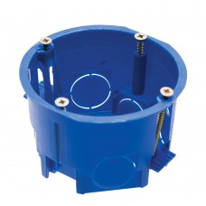 Подрозетник STEKKER EBX20-02-2 с лапками для полых стен, синий 39294 Подрозетник STEKKER EBX20-02-2 с лапками для полых стен, синий 39294