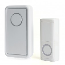 Звонок дверной беспроводной Feron E-379 Электрический 18 мелодий белый с питанием от батареек 41435 Звонок дверной беспроводной Feron E-379 Электрический 18 мелодий белый с питанием от батареек 41435