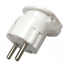 Вилка угловая с/з STEKKER, PPG16-46-202, пластик, 250В, 16A, IP20, белый 39825 Вилка угловая с/з STEKKER, PPG16-46-202, пластик, 250В, 16A, IP20, белый 39825