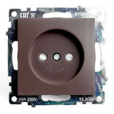 Розетка 1-местная б/з (механизм), STEKKER GLS10-7109-04, 250V, 10А с защитной шторкой, серия Катрин, шоколад 49025 Розетка 1-местная б/з (механизм), STEKKER GLS10-7109-04, 250V, 10А с защитной шторкой, серия Катрин, шоколад 49025
