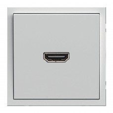 Розетка HDMI 2.0 Type A (механизм), серия Эмили, STEKKER, RST00-5118-10, платиново-серый, soft touch 50170 Розетка HDMI 2.0 Type A (механизм), серия Эмили, STEKKER, RST00-5118-10, платиново-серый, soft touch 50170