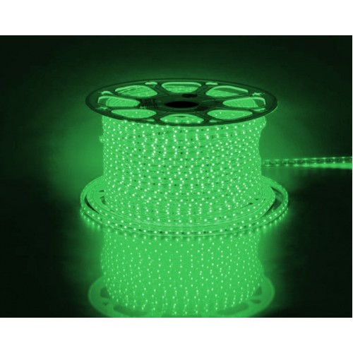 Cветодиодная LED лента Feron LS704, 60SMD(2835)/м 4.4Вт/м 100м IP65 220V зеленый