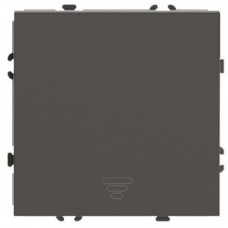 Выключатель 1-кл.самовозвр. (механизм), STEKKER, 250В, 10А, серия Эмили, RSW10-5112-09, антрацит, soft touch 50366