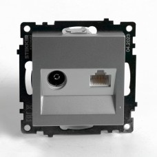 Розетка телевизионная 1-местная (механизм), STEKKER GLS00-7106-03, 75 Ом, 5-862МГц, серия Катрин, черный 49183 Розетка телевизионная 1-местная (механизм), STEKKER GLS00-7106-03, 75 Ом, 5-862МГц, серия Катрин, черный 49183