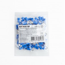 Наконечник кольцевой изолированный НКИ 2,5-4, LD403-254 (упаковка 100 шт) STEKKER 39418 Наконечник кольцевой изолированный НКИ 2,5-4, LD403-254 (упаковка 100 шт) STEKKER 39418