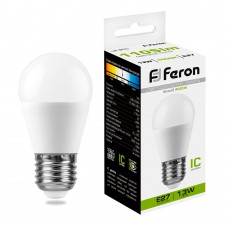 Лампа светодиодная Feron LB-950 Шарик E27 13W 175-265V 4000K 38105 Лампа светодиодная Feron LB-950 Шарик E27 13W 175-265V 4000K 38105