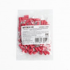 Наконечник вилочный изолированный НВИ 1,5-3, LD404-153 (упаковка 100 шт) STEKKER 39424 Наконечник вилочный изолированный НВИ 1,5-3, LD404-153 (упаковка 100 шт) STEKKER 39424