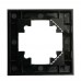 Рамка 1-местная для сенсорных механизмов, подсветки, стекло, STEKKER, GFR00-7001-05S, серия Катрин, черный 50304