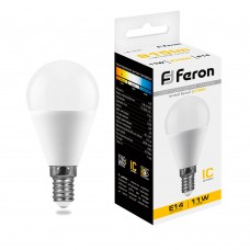 Лампа светодиодная Feron LB-750 Шарик E14 11W 175-265V 2700K 25946