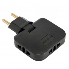 Разветвитель сетевой 3-местный б/з STEKKER ADP10-23-22, 250В, 10A, черный 50068 Разветвитель сетевой 3-местный б/з STEKKER ADP10-23-22, 250В, 10A, черный 50068