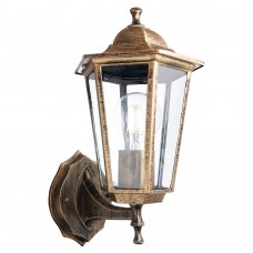 Светильник садово-парковый Feron 6101/PL6101 шестигранный на стену вверх 60W E27 230V, черное золото 11125 Светильник садово-парковый Feron 6101/PL6101 шестигранный на стену вверх 60W E27 230V, черное золото 11125