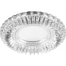 Светильник встраиваемый с белой LED подсветкой Feron CD904 потолочный MR16 G5.3 прозрачный 28977 Светильник встраиваемый с белой LED подсветкой Feron CD904 потолочный MR16 G5.3 прозрачный 28977