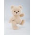 Авторская мягкая игрушка Lina Медведь (длинная шерсть) M (±30 см) молочный цвет Авторская мягкая игрушка Lina Медведь (длинная шерсть) M (±30 см) молочный цвет