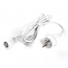 Сетевой шнур для гирлянд 3м, 2*0,5мм2, IP44, белый, DM403 FERON 48189 Сетевой шнур для гирлянд 3м, 2*0,5мм2, IP44, белый, DM403 FERON 48189