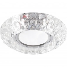 Светильник встраиваемый с LED подсветкой Feron CD987 потолочный MR16 G5.3 прозрачный 32664 Светильник встраиваемый с LED подсветкой Feron CD987 потолочный MR16 G5.3 прозрачный 32664