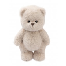 Авторская мягкая игрушка Lina Медведь (длинная шерсть) M (±30 см) 2025 молочный цвет