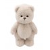 Авторская мягкая игрушка Lina Медведь (длинная шерсть) M (±30 см) 2025 молочный цвет