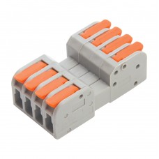 Клемма монтажная компактная STEKKER для подключения фазных проводников 4 контактные группы, LD221-424. Упаковка (20 шт) 39875 Клемма монтажная компактная STEKKER для подключения фазных проводников 4 контактные группы, LD221-424. Упаковка (20 шт) 39875