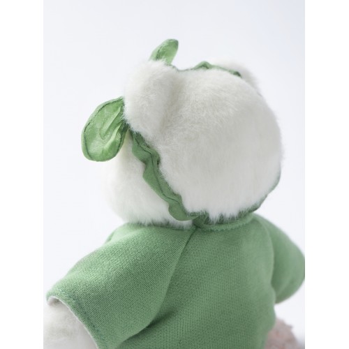 Авторская мягкая игрушка Lina Медведь Счастье белый с зеленым топиком и розовой юбочкой-брелком XS (±15 см) Авторская мягкая игрушка Lina Медведь Счастье белый с зеленым топиком и розовой юбочкой-брелком XS (±15 см)