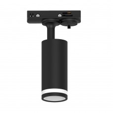 Светильник Feron AL146 трековый однофазный на шинопровод под лампу GU10, черный 51325 Светильник Feron AL146 трековый однофазный на шинопровод под лампу GU10, черный 51325